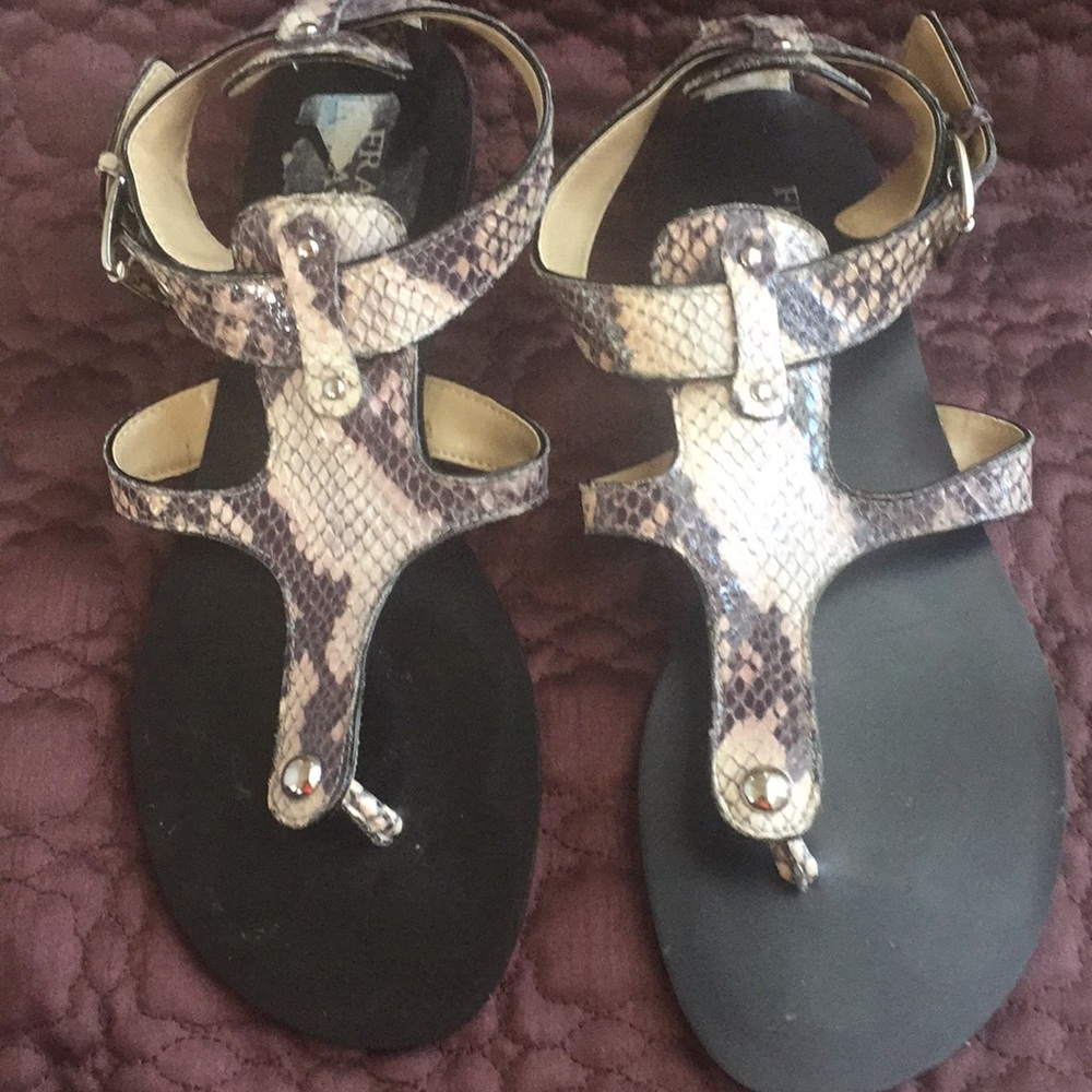 Snakeskin Sandals. Excellent condition